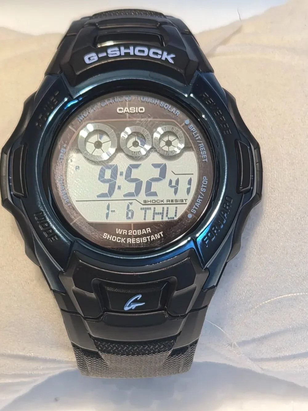 Casio G Shock Digital Tough Solar Blue and black